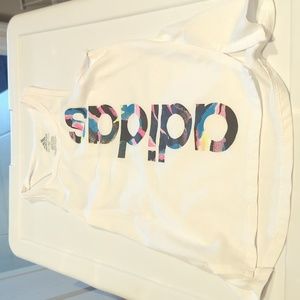 Adidas white tank top